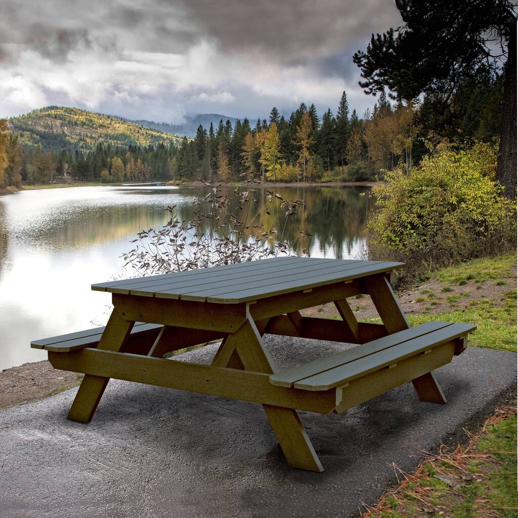 Highwood Eco-friendly Synthetic Wood Liberty Picnic Table