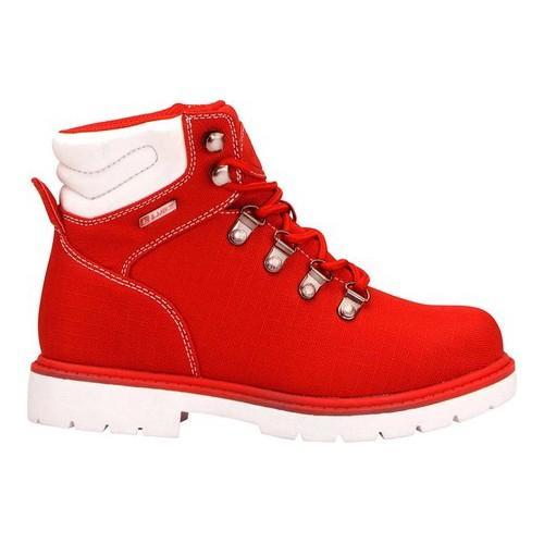 Women's Lugz Grotto Ripstop 6in Work Boot Mars Red/White - Free ...