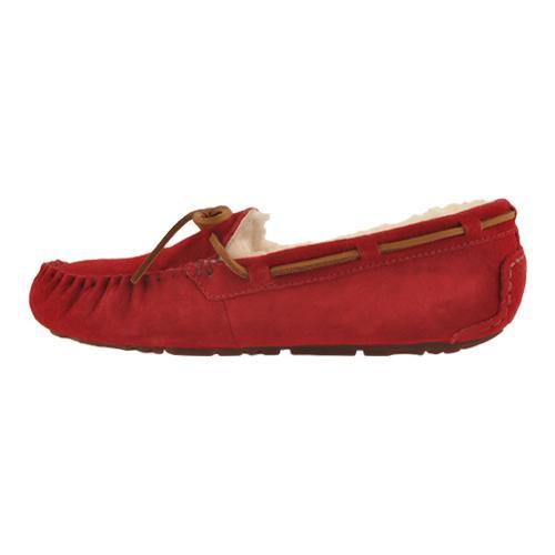 red ugg moccasins