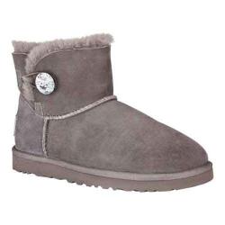 ugg mini bailey button bling grey