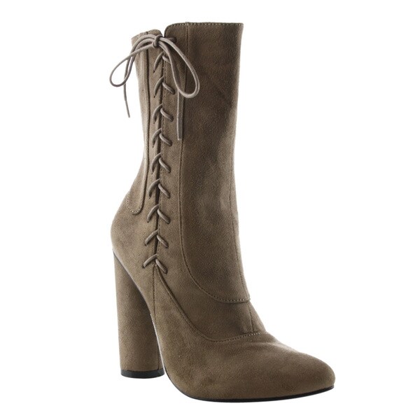side lace up boots