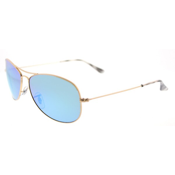 Ray-Ban RB 3562 112/A1 Chromance Collection Matte Gold Metal Blue Mirrored Chromance Polarized Lens Aviator Sunglasses