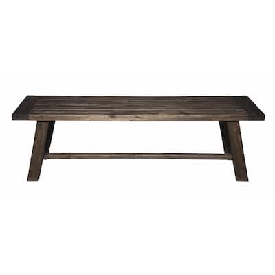 Alpine Furniture Home Decorative Newberry Bench - Salvaged Grey - 60"Wx16"Dx18"H