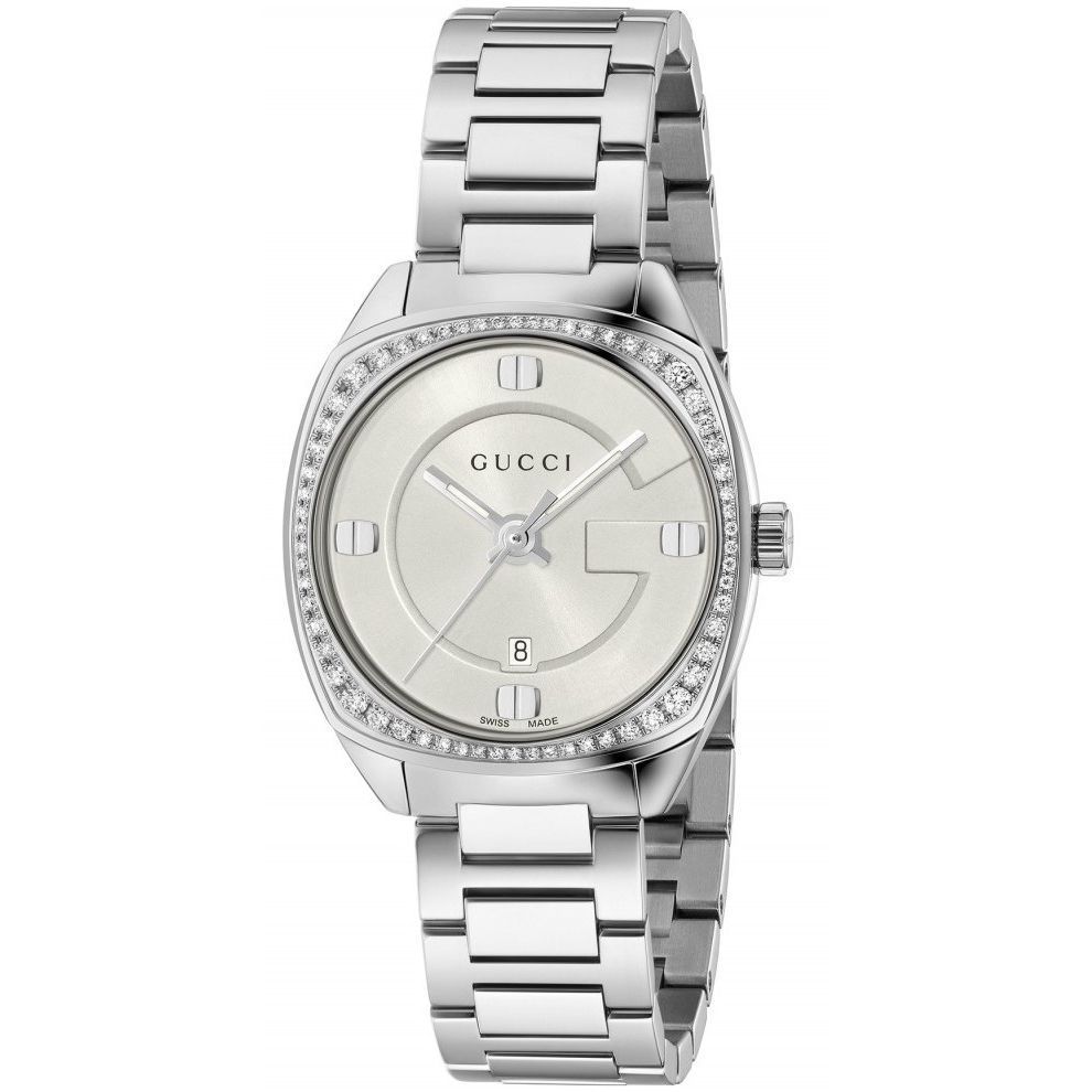 Ældre borgere Kan beregnes Agurk Gucci Women's YA142506 'GG2570 Small' Diamond Stainless Steel Watch -  Overstock - 13209977