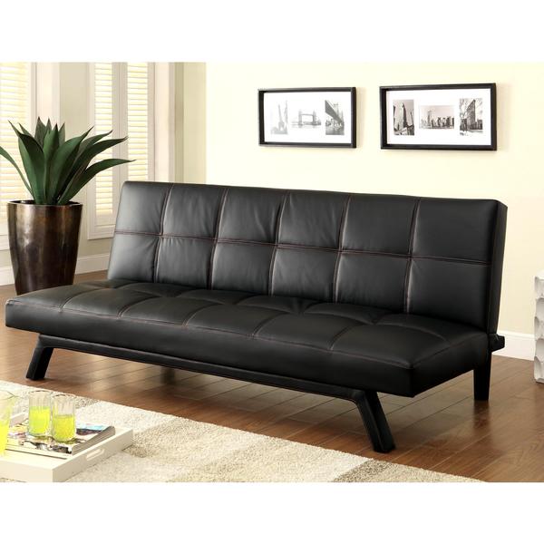 Retro Design Black With Red Sching Convertible Sofa Sleeper Retro Design Black With Red Sching Convertible Sofa Sleeper Bed