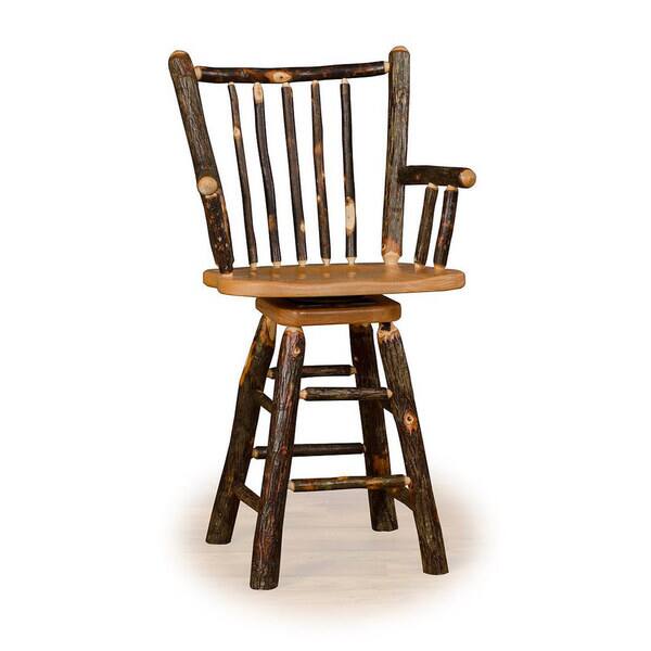 Shop Stick Back Swivel Bar Stool With Arms Overstock 13211462