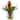 The Curated Nomad Zaius Silk Bromeliad Arrangement with Glass Vase
