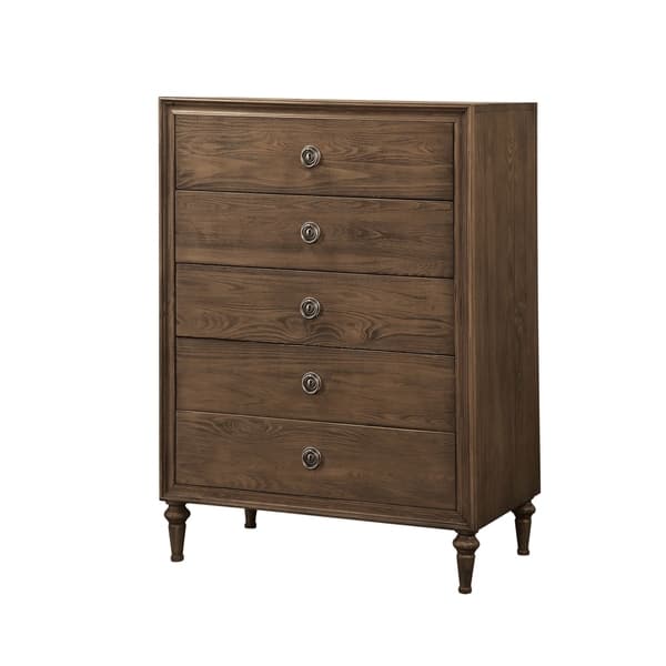 Shop Acme Furniture Inverness Reclaimed Oak 5 Drawer Chest Free