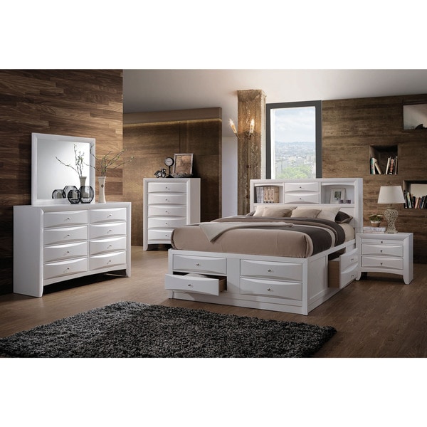 Acme Furniture Ireland White Rubberwood 2-drawer Nightstand With