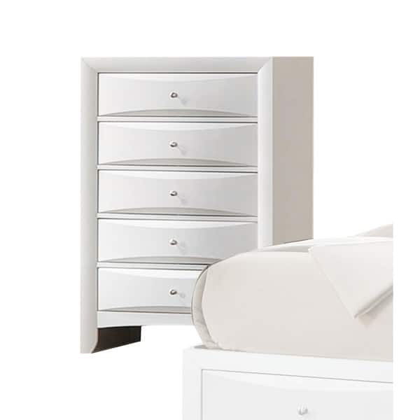 Shop Acme Furniture Ireland White 5 Drawer Chest Overstock