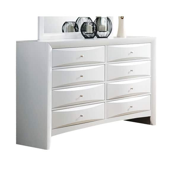 Shop Acme Furniture Ireland White 8 Drawer Dresser Free Shipping