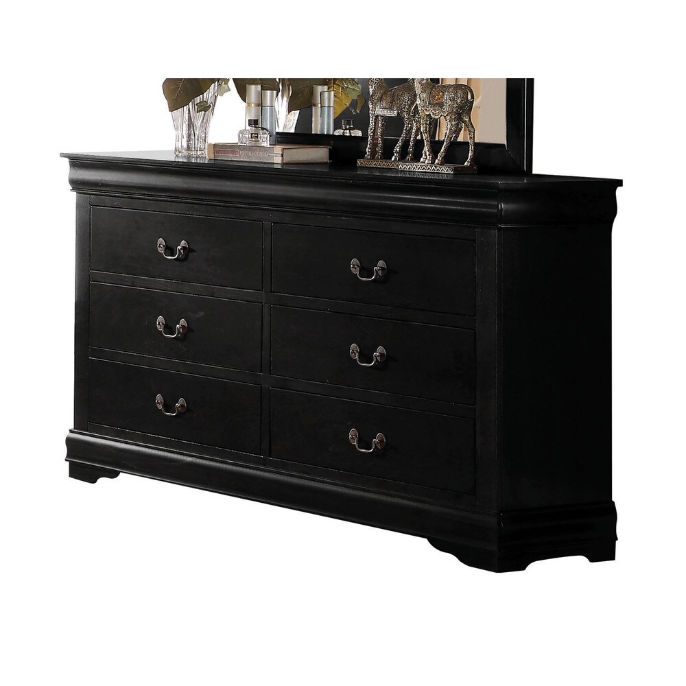Acme Louis Philippe 6-Drawer Dresser in White 23835