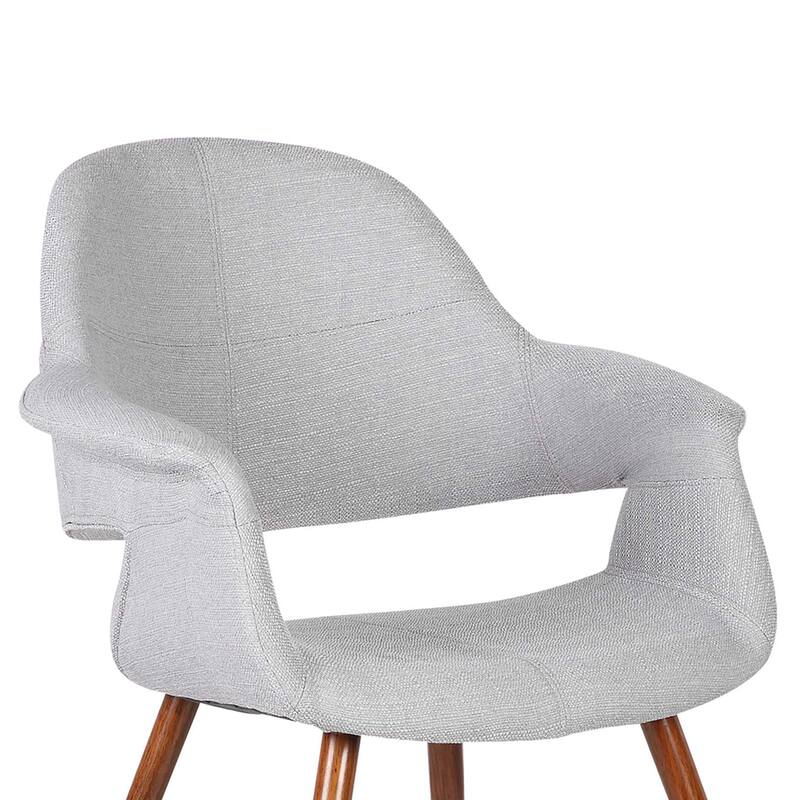 Armen Living Phoebe Walnut Wood Mid-Century Dining Chair