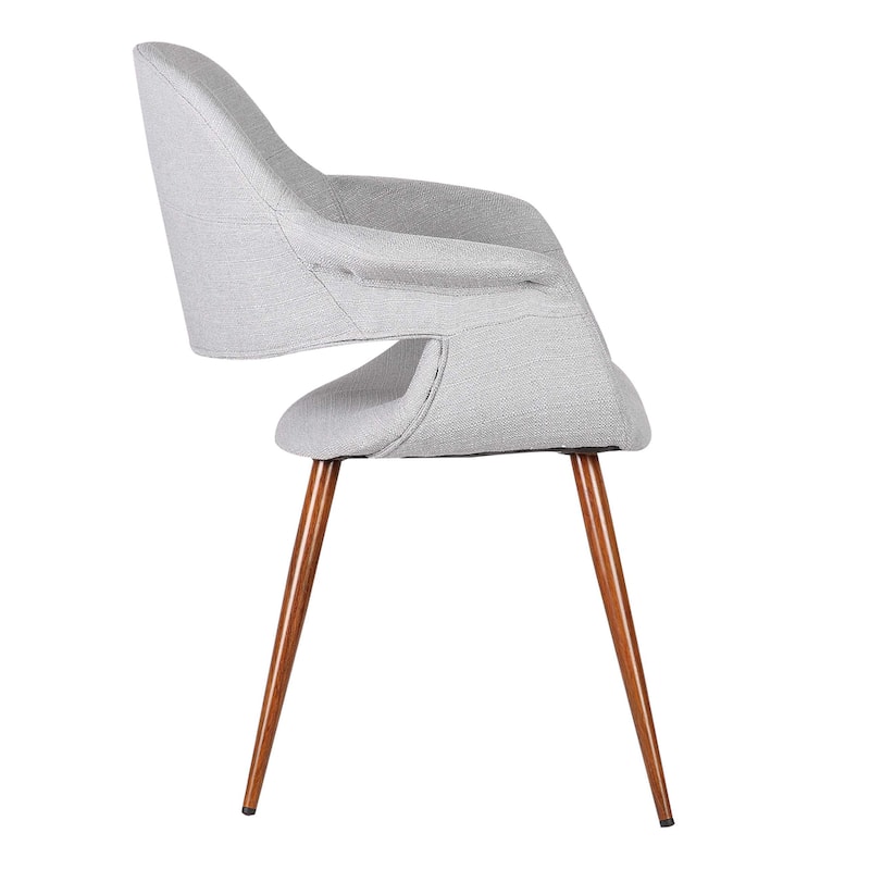 Armen Living Phoebe Walnut Wood Mid-Century Dining Chair