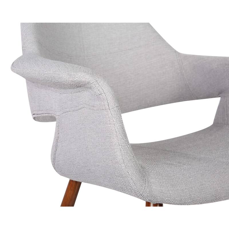 Armen Living Phoebe Walnut Wood Mid-Century Dining Chair