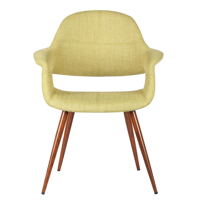 Armen Living Phoebe Walnut Wood Mid-Century Dining Chair
