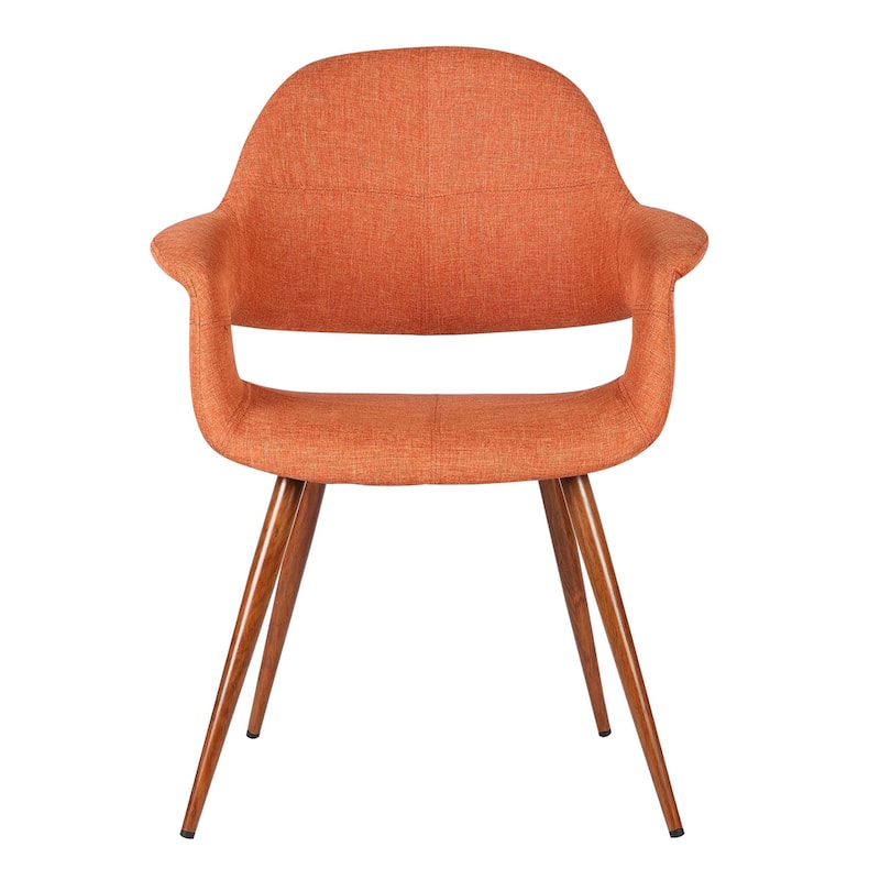 Armen Living Phoebe Walnut Wood Mid-Century Dining Chair