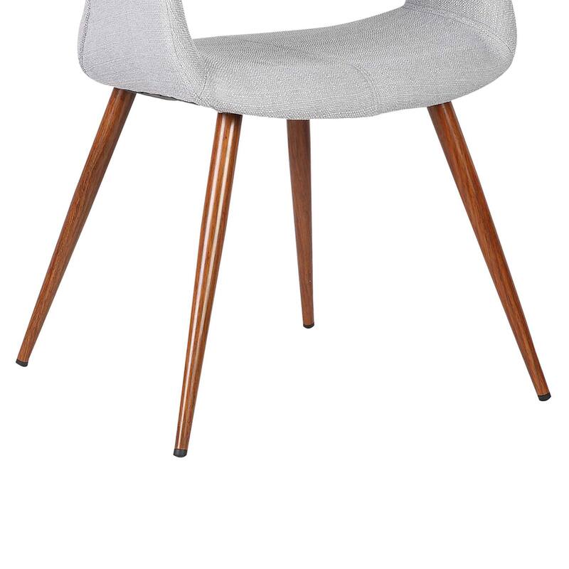 Armen Living Phoebe Walnut Wood Mid-Century Dining Chair