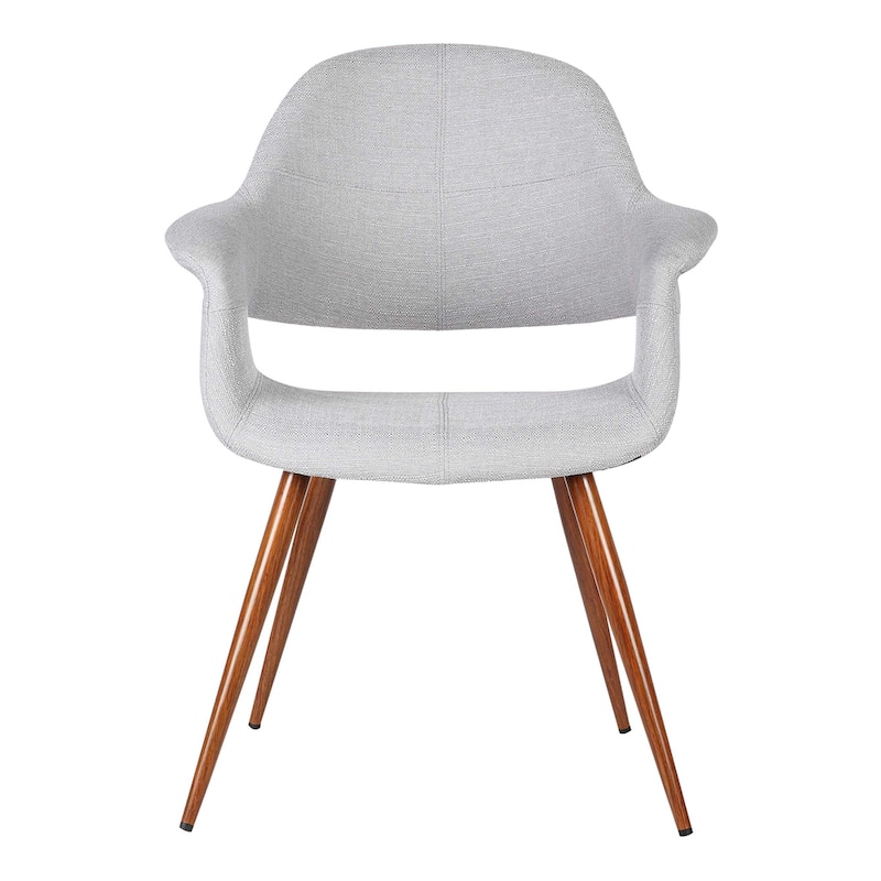 Armen Living Phoebe Walnut Wood Mid-Century Dining Chair