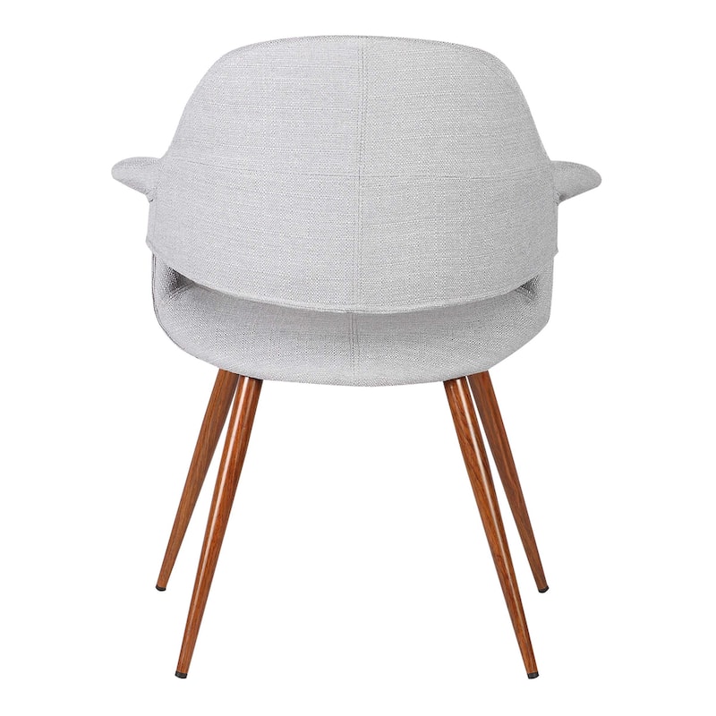 Armen Living Phoebe Walnut Wood Mid-Century Dining Chair