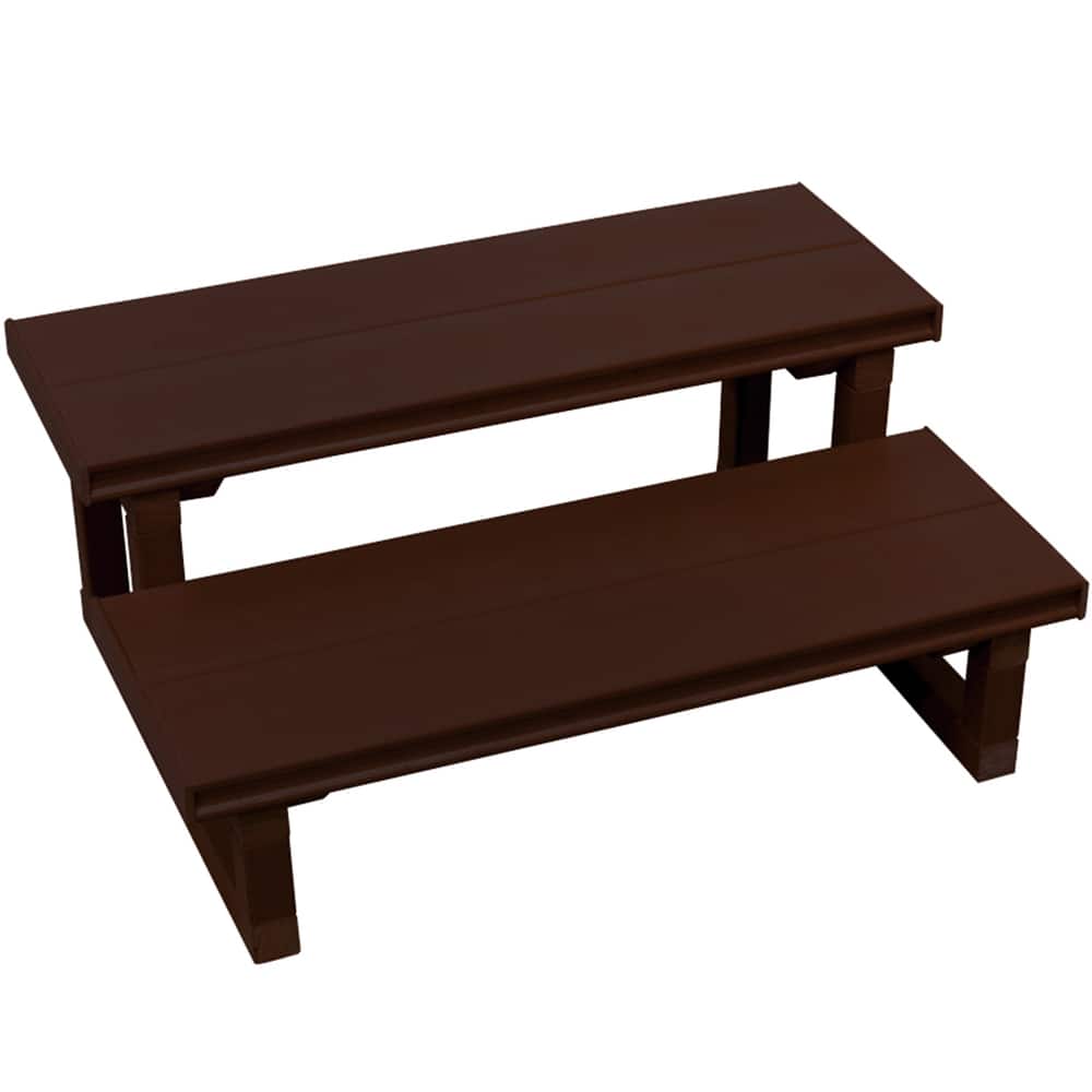 Cal Metro Plastic and Metal 30-inch 2-tier Spa Steps