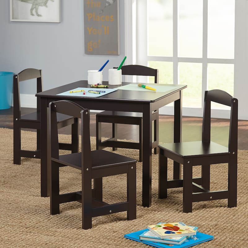 Simple Living Hayden Kids Table and Chair Set - Espresso