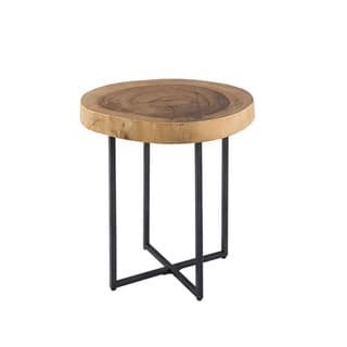 Carbon Loft Fischer Natural and Black End Table