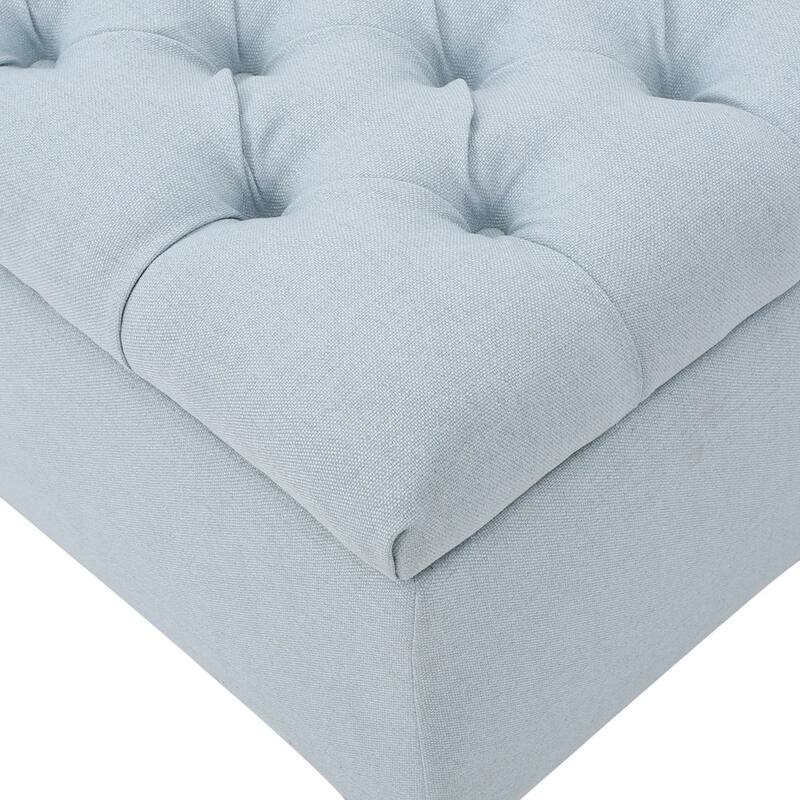 Ottilie Button-tufted Storage Ottoman Bench by Christopher Knight Home