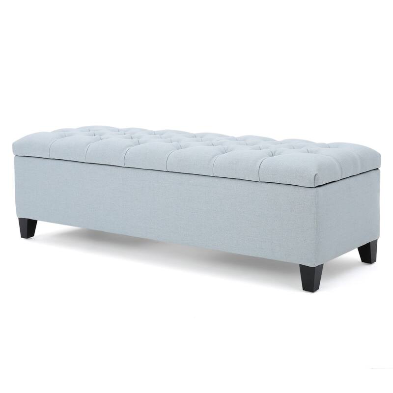 Ottilie Button-tufted Storage Ottoman Bench by Christopher Knight Home