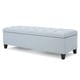 preview thumbnail 12 of 51, Ottilie Contemporary Button-Tufted Fabric Storage Ottoman Bench by Christopher Knight Home