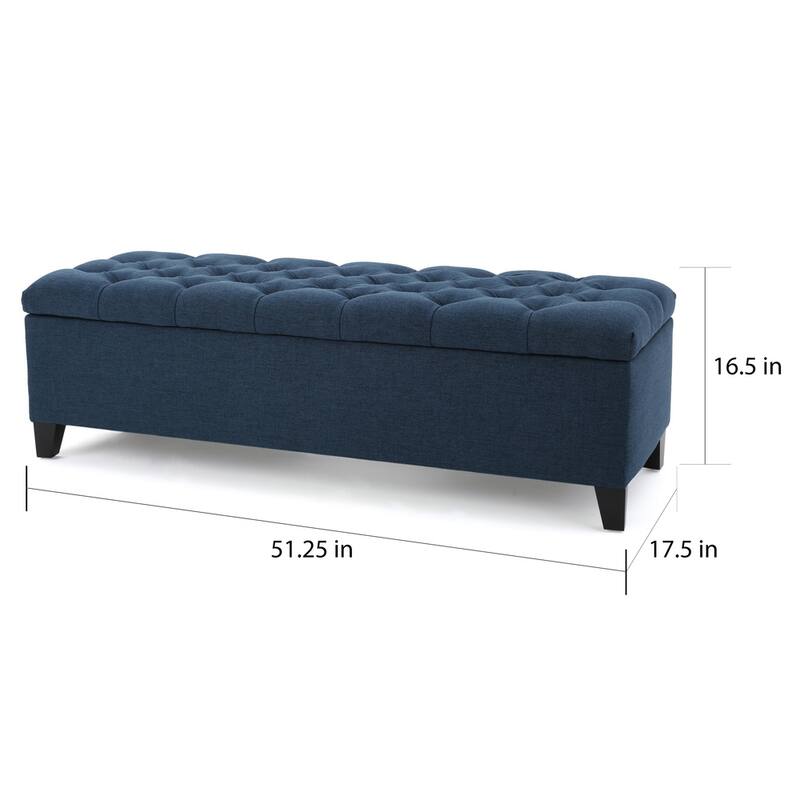 Ottilie Button-tufted Storage Ottoman Bench by Christopher Knight Home