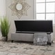 preview thumbnail 6 of 51, Ottilie Contemporary Button-Tufted Fabric Storage Ottoman Bench by Christopher Knight Home