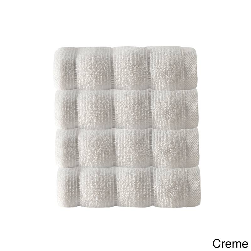 Strick & Bolton Hines 100-percent Turkish Micro Cotton Wash Cloths 4-piece Set - Washcloths 12 x 12