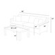 preview thumbnail 9 of 7, Deco 3 Piece Sunbrella Outdoor Patio Sofa & Coffee Table - Maxim Beige