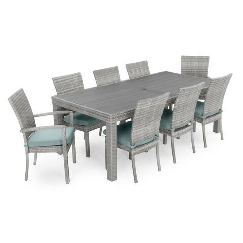 Cannes 9pc Dining Set in Spa Blue by RST Brands