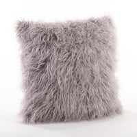 Mongolian Faux Fur Decorative Throw Pillow