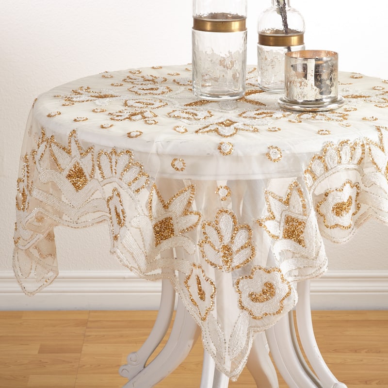 Hand Beaded Design Topper