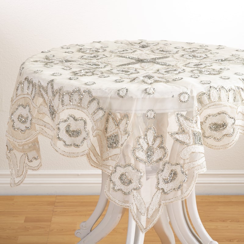 Hand Beaded Design Topper