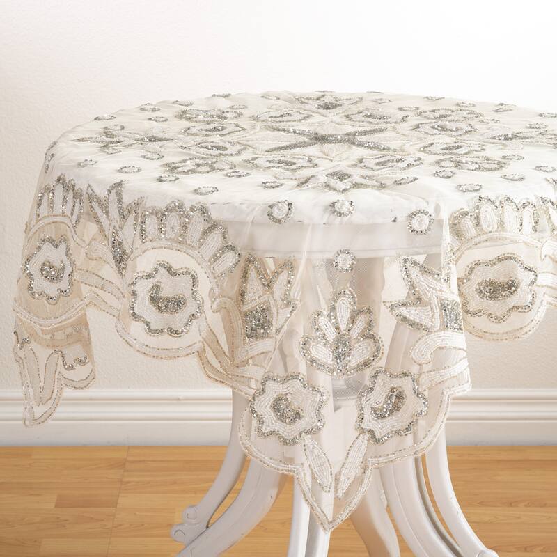 Hand Beaded Design Topper