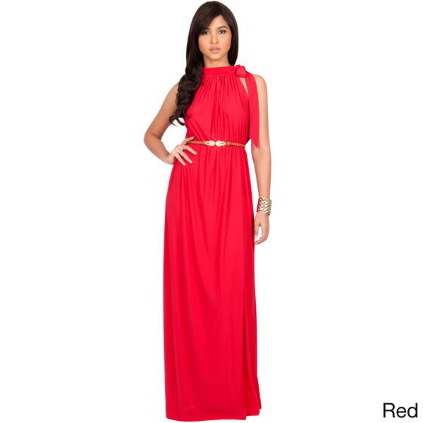 slim fit dress slacks Flowy Red Sexy Prom Dress with Plunge V neck