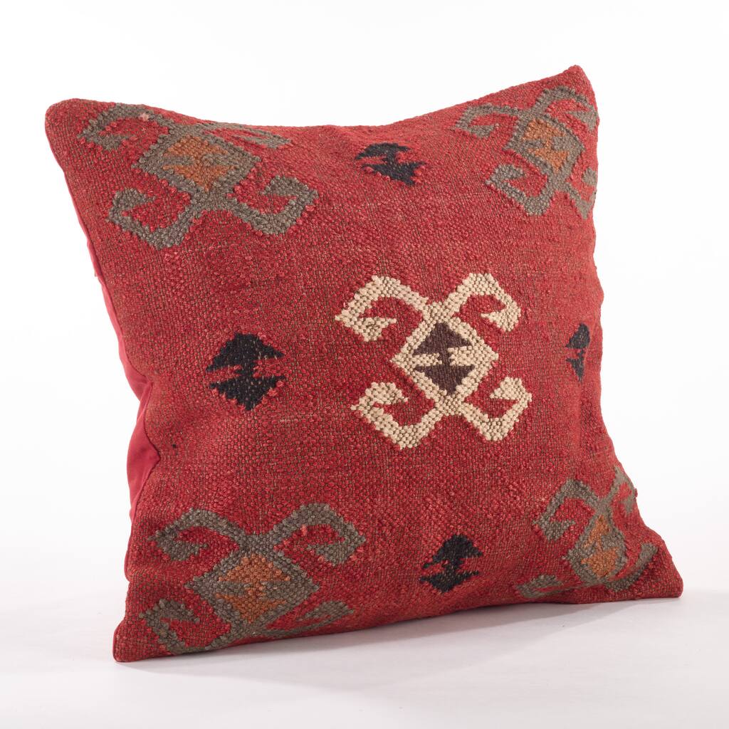 Kilim Design Down Filled Throw Pillow