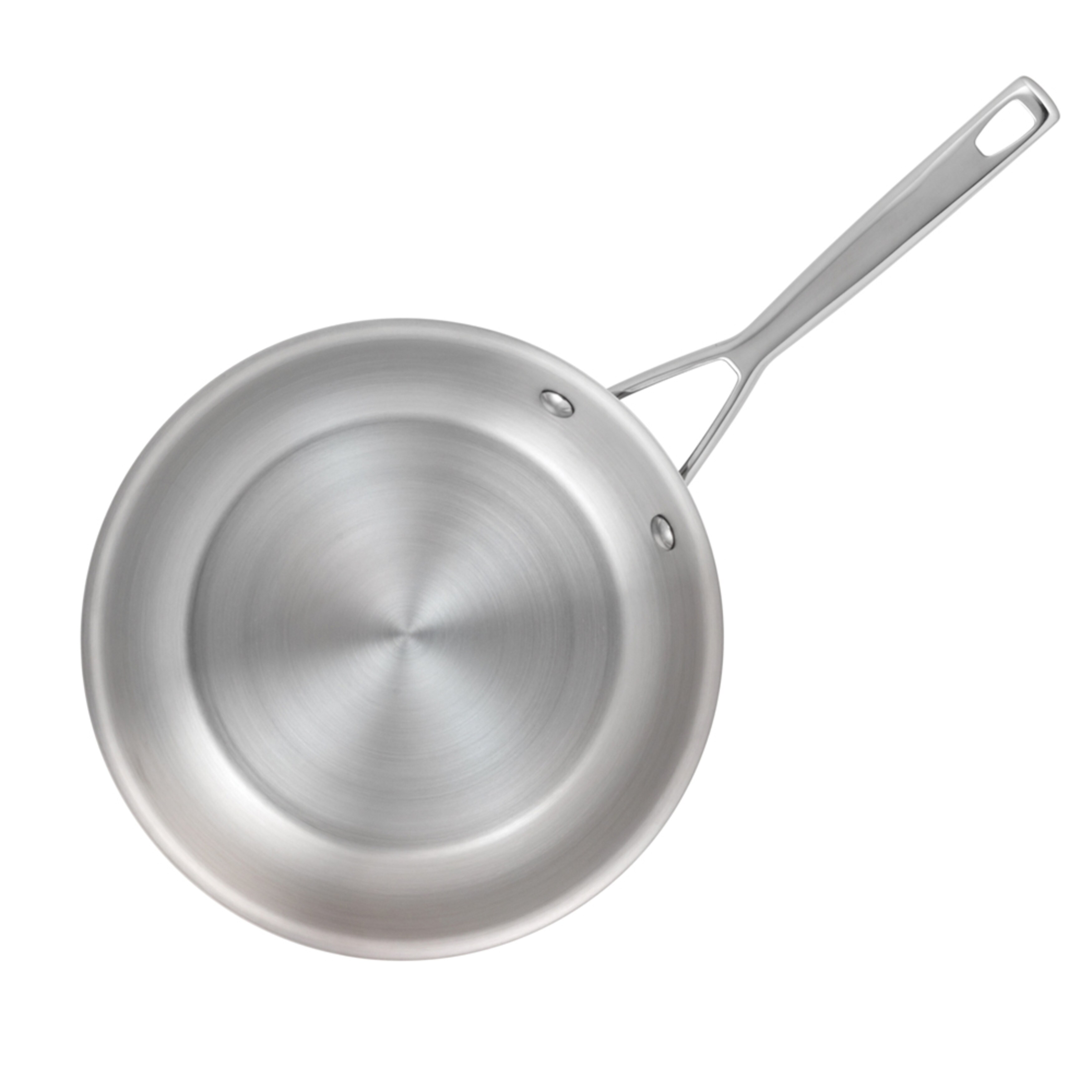 12.75-Inch Kitchen & Dining Anolon Tri-Ply Clad Stainless Steel French Anolon Stainless Steel Frying Pan