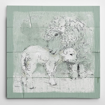 Wexford Home Carol Robinson 'Gentle Lamb II' Wrapped Canvas