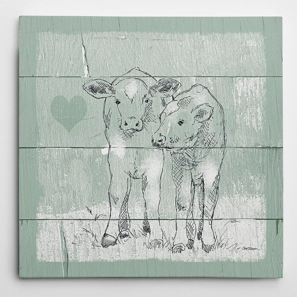 Wexford Home 'Friendly Calves I' Wall Art Bed Bath & Beyond 13218928