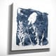 preview thumbnail 4 of 2, Wexford Home 'Indigo Bird I' Gallery Wrapped Canvas Wall Art