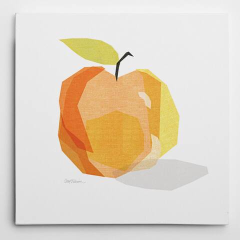 Wexford Home 'Red Linen Apple' Wrapped Canvas