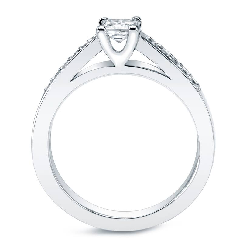 Auriya 1ct TDW Princess-Cut Diamond Engagement Ring Set Platinum
