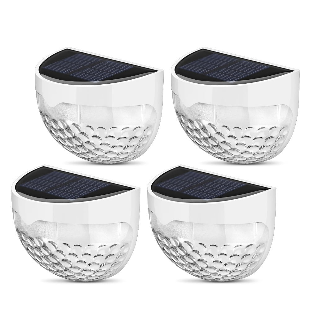 Light Weatherproof Lamp with 6 LEDs Light Sensor (Pack of 4)