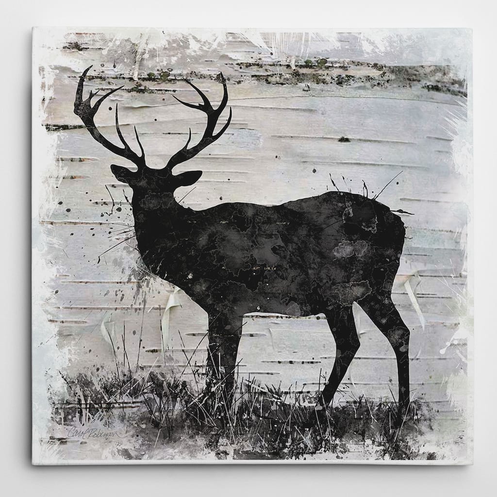 Wexford Home 'Birchbark Deer' Wrapped Canvas