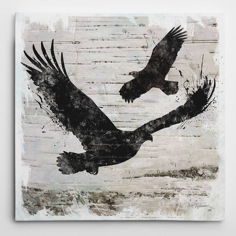 Wexford Home Carol Robinson 'Birchbark Eagle' Wrapped Canvas Art